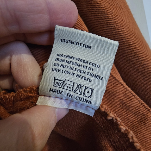 Women's Cropped Rust Jean Jacket - Picture 4 of 5